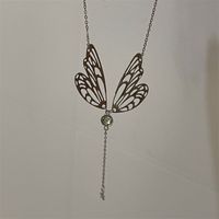 Simple Style Wings Alloy Plating Women's Pendant Necklace sku image 1