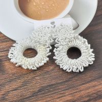 1 Pair Exaggerated Simple Style Circle Seed Bead Drop Earrings sku image 1