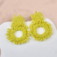 1 Pair Exaggerated Simple Style Circle Seed Bead Drop Earrings sku image 5