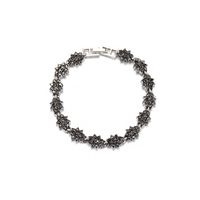 Estilo Simple Flor Aleación De Zinc Embutido Circón Mujeres Pulsera main image 5