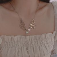 Simple Style Wings Alloy Plating Women's Pendant Necklace main image 4