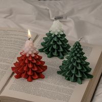 عيد الميلاد جذاب شجرة عيد الميلاد شمع فول الصويا شمعة main image 1
