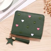 Women's Solid Color Pu Leather Zipper Wallets sku image 3