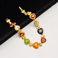 Vintage Style Leaves Heart Shape Flower Alloy Plating Women's Necklace main image 4