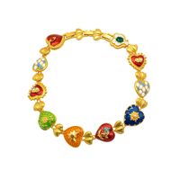Vintage Style Leaves Heart Shape Flower Alloy Plating Women's Necklace main image 3