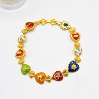 Vintage Style Leaves Heart Shape Flower Alloy Plating Women's Necklace main image 2