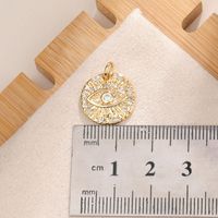 Simple Style Devil's Eye Copper Inlay Rhinestones Jewelry Accessories sku image 8