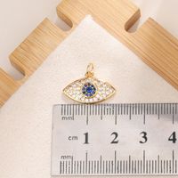 Simple Style Devil's Eye Copper Inlay Rhinestones Jewelry Accessories sku image 17