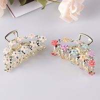 Vintage Style Flower Zinc Alloy Plating Inlay Zircon Hair Claws main image 1