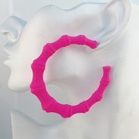 1 Paar Einfacher Stil Geometrisch Einfarbig Einbrennlack Aryl Reif Ohrringe sku image 17