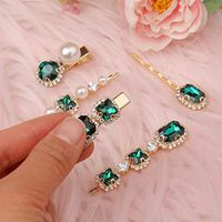 Women's Simple Style Color Block Copper Plating Inlay Rhinestones Hair Clip main image 5