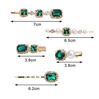 Women's Simple Style Color Block Copper Plating Inlay Rhinestones Hair Clip main image 4