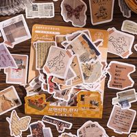 1 Piece Cartoon Class Learning Adhesive Sticker Vintage Style Stickers main image 3
