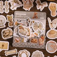 1 Piece Cartoon Class Learning Adhesive Sticker Vintage Style Stickers sku image 4