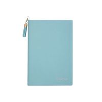 1 Piece Solid Color Class Learning Pu Leather Cute Notebook main image 3