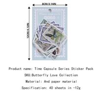1 Piece Flower Butterfly Learning Adhesive Sticker Cute Stickers sku image 2