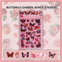 1 Piece Flower Butterfly Learning Pvc Cute Stickers main image 2