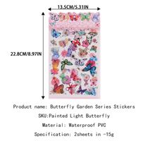 1 Piece Flower Butterfly Learning Pvc Cute Stickers sku image 2