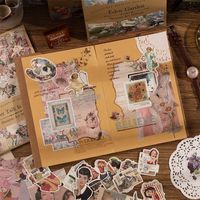 1 Piece Flower Learning Pvc Vintage Style Stickers main image 4