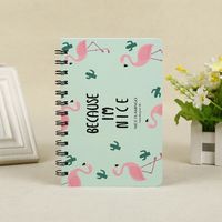 1 Piece Letter Flamingo Class Learning Kraft Paper Cute Notebook sku image 1