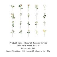 1 Set Leaves Flower Daily Pet Cute Pastoral Stickers sku image 1