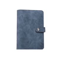 A6 Macaron Leather Notebook Loose-leaf Binder Refillable With 12 Loose-leaf Zipper Bag Bill Change Storage Book main image 3
