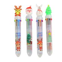 1 Piece Christmas Tree Santa Claus Class Learning Christmas Ball Pen Refill Plastic Cute Ballpoint Pen main image 5