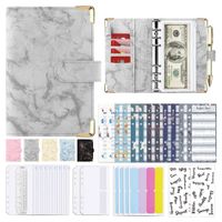 1 Set Marble Class Learning Imitation Leather Beige Dowling Retro Notebook sku image 7