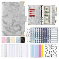 1 Set Marble Class Learning Imitation Leather Beige Dowling Retro Notebook sku image 3