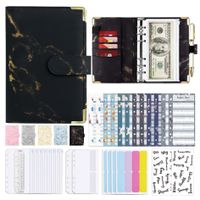 1 Set Marble Class Learning Imitation Leather Beige Dowling Retro Notebook main image 3