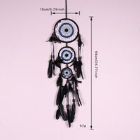 Ethnic Style Dreamcatcher Artificial Feather Iron Pendant Wall Art main image 2