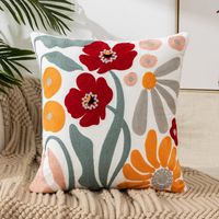 Elegant Flower Canvas Pillow Cases sku image 1