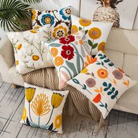 Elegant Flower Canvas Pillow Cases main image 1