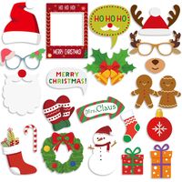 Christmas Cute Streetwear Christmas Hat Christmas Socks Snowman Paper Party Photography Props main image 1