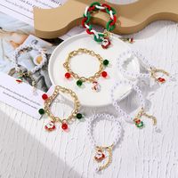 Sweet Santa Claus Arylic Soft Clay Wholesale Bracelets main image 1
