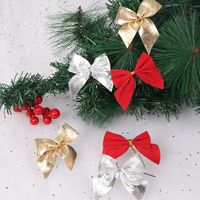 Christmas Simple Style Bow Knot Cloth Holiday Daily Decorative Props main image 3
