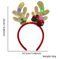 Christmas Cartoon Style Cute Bow Knot Antlers Plastic Party Festival Headband sku image 2