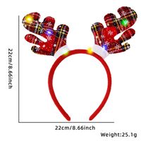 Christmas Cartoon Style Cute Bow Knot Antlers Plastic Party Festival Headband sku image 1
