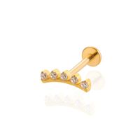 1 Piece Ear Cartilage Rings & Studs IG Style Cool Style Geometric Water Droplets Pure Titanium Plating Inlay Zircon sku image 14