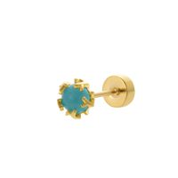 1 Piece Ig Style Cool Style Butterfly Plating Inlay Titanium Alloy Zircon 18k Gold Plated Ear Studs sku image 9
