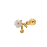 1 Piece Ig Style Cool Style Butterfly Plating Inlay Titanium Alloy Zircon 18k Gold Plated Ear Studs sku image 14