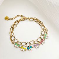 Casual Elegant Sweet Butterfly 304 Stainless Steel Gold Plated Bracelets In Bulk main image 1