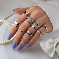 Ig Style Simple Style Round Butterfly Pearl Alloy Wholesale Rings main image 8