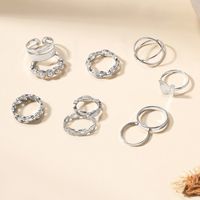 Ig Style Simple Style Round Butterfly Pearl Alloy Wholesale Rings main image 7