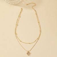 Basic Simple Style Commute Solid Color Alloy Plating 14k Gold Plated Women's Pendant Necklace main image 8