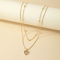 Basic Simple Style Commute Solid Color Alloy Plating 14k Gold Plated Women's Pendant Necklace main image 9