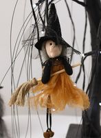 Halloween Cute Funny Witch Nonwoven Polyester Party Festival Doll sku image 1