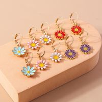 1 Set Sweet Flower Zinc Alloy Drop Earrings main image 5