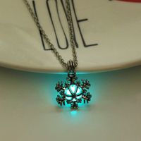 Halloween Luminous Pterodactyl Pendant Punk Style Necklace Wholesale Jewelry Nihaojewelry sku image 7