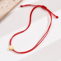 Estilo IG Estilo Moderno Estilo Clásico Forma De Corazón Acero Inoxidable 304 Chapado En Oro De 14 Quilates. Pulsera Al Mayoreo main image 7